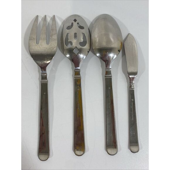 SET VTG JA HENCKELS INTERNATIONAL 18/10 Serving Pieces Spoon Fork Butter EARL - Picture 5 of 5
